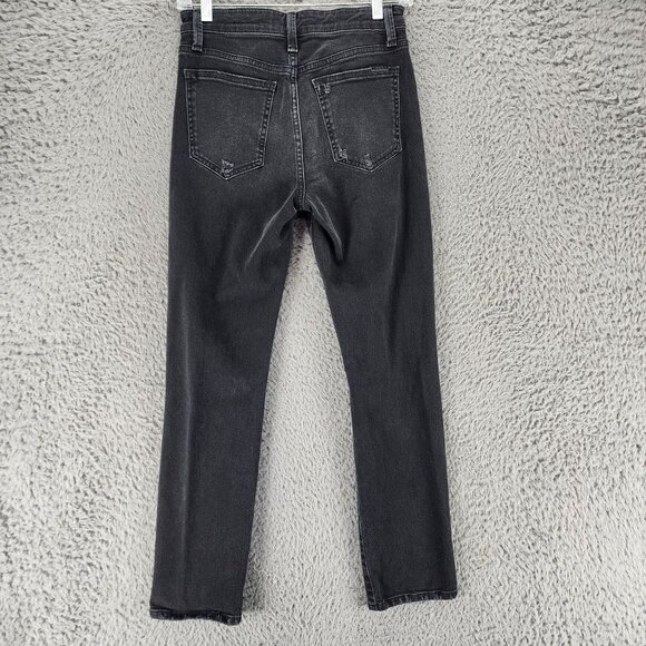 Joe's Jeans Womens 26 The Milla Black Stretch High Rise Straight Ankle *GUC* - Picture 8 of 16